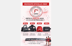 Equipement officiel aux couleurs du club!
